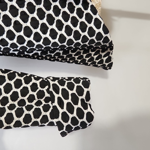 Joseph Ribkoff Black White Geometric Asymmetric Textured Jacket Women’s Size 8 - Picture 6 of 16